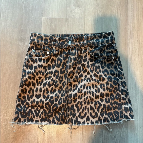 Zara TRF Collection Animal Print skirt - Picture 1 of 3